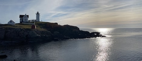 Nubble light house. Just a .3 mile walk