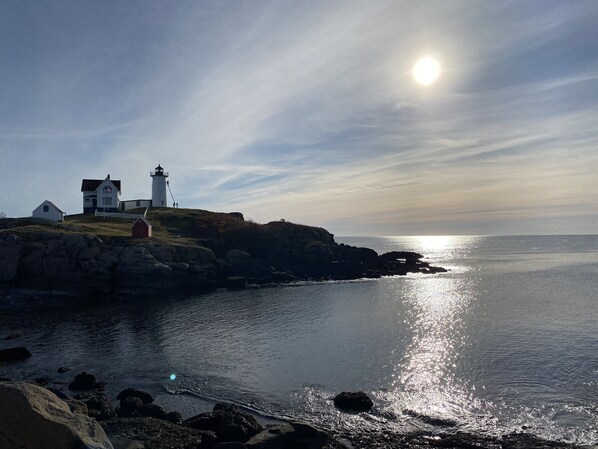 Nubble light house. Just a .3 mile walk