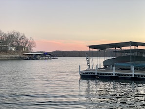 Sunset view from Dock 