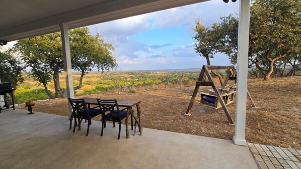 Front porch with panoramic view