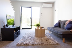 Living area heading out to courtyard