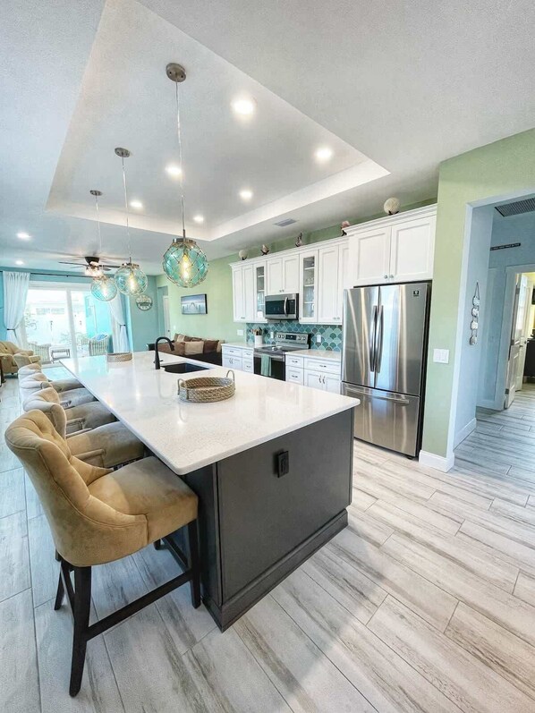Kitchen and Island