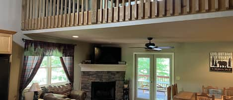 Loft and living room