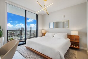 Master Suite: When you are finally ready to get tucked into bed you will sink into a 16" mattress with goose down pillows.