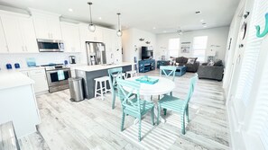 Open concept kitchen and living room