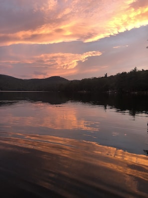Sunsets on the lake.