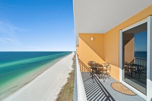 Large oceanfront balcony