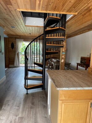 Main living area, view from kitchen