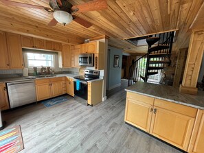 Kitchen with updated stainless steel appliances