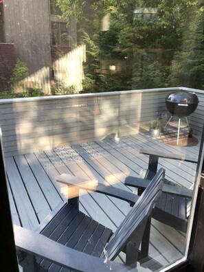 Deck with view of mountain