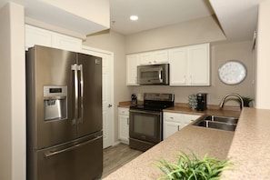 Plenty of counter space in this kitchen