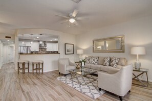 Nice open concept for the Living, dining and kitchen area
