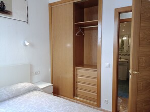 2nd bedroom with air conditioning and built-in wardrobe