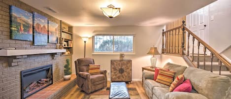 Colorado Springs Vacation Rental | 2BR | 1BA | Stairs to Access | 850 Sq Ft