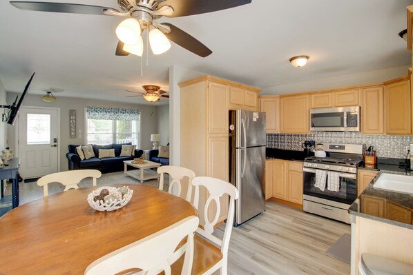 Somers Point Vacation Rental | 3BR | 2BA | Stairs Required | 1,242 Sq Ft