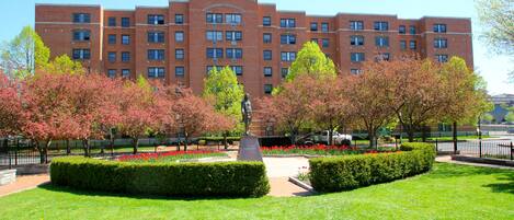 Back side of building from the Franklin Square Park