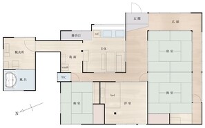 123 square meters, one-story and spacious.