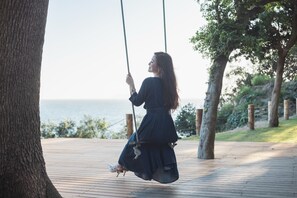 Swing with a superb view