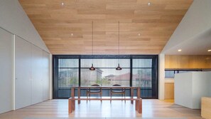 ・ Living room with impressive large windows