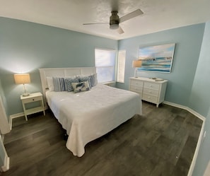 Large primary bedroom with en-suite bathroom. The perfect retreat!
