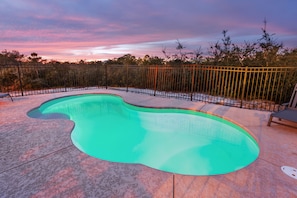 Sunset by the pool if you don't mind!
