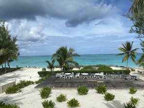 View from condo of common deck 