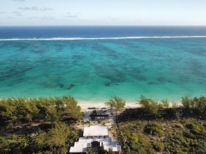 Aerial view of condo complex