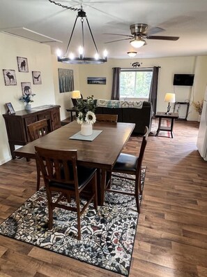 (5) large kitchen table for dining or game nights