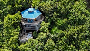Sugar Bird Cottage Aerial View