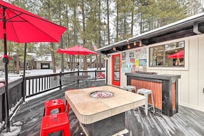 Cabin Exterior | Furnished Deck
