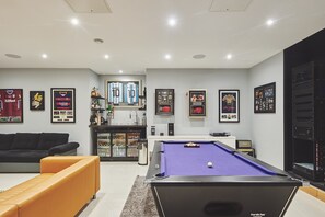 The games room at Woodland House, Worcestershire