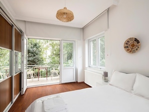 Our master bedroom with a private balcony