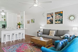Lounge in the living area with plush seating.