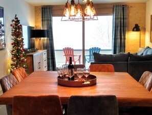 Dining table and view