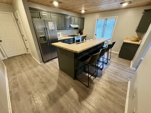 Fully stocked kitchen