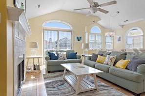 bright and sunny living room