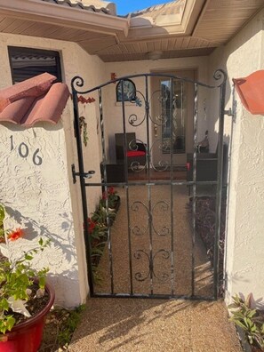 Front porch for your morning coffee