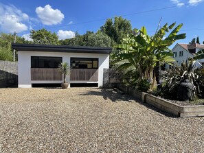 Front view of the guest house