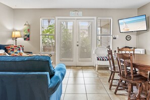 Living Room with Entrance to Patio