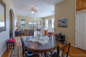 Open living with lots of light and beautiful views.