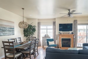 Main Floor - Living Room/Dining Area/Outdoor Front Balcony