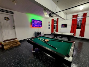 Pool table and Air Hockey 