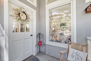 Front entry porch.