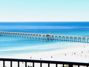 Sugar White Sand, Bright Blue Ocean Waves, and a Balcony to Relax and Enjoy!