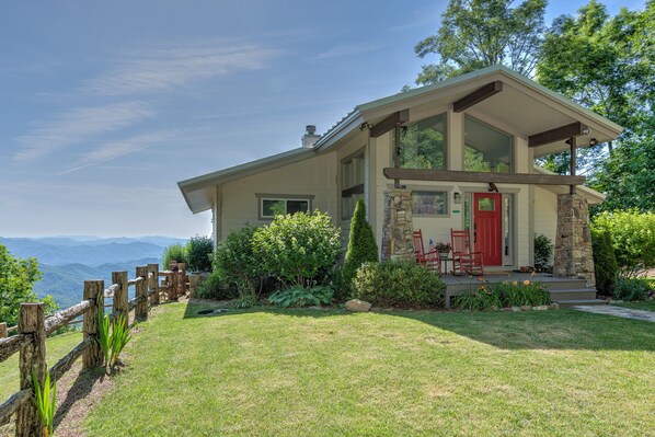 Front of the home right when you drive up with spectacular long-range views!