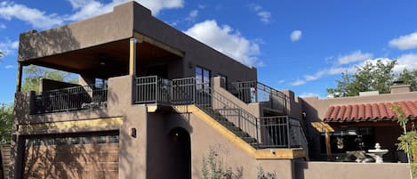 Sedona Studio Loft. Two private covered balconies and one open deck.