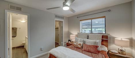 Main bedroom  connects to the bathroom and laundry room/walk in closet