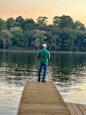 Fish from the new fishing pier