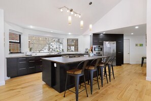 Open concept kitchen and living room