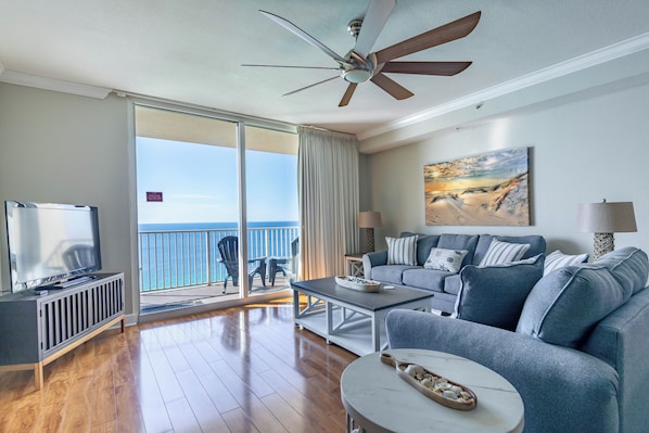 Gulf front living room